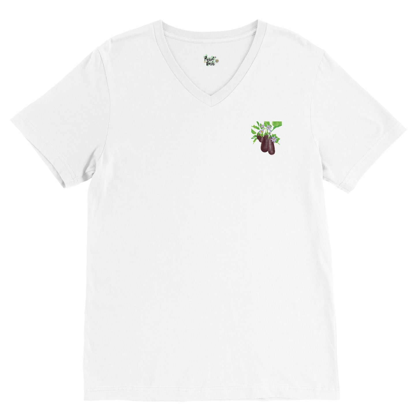 Premium Unisex V-Neck T-shirt Eggplant