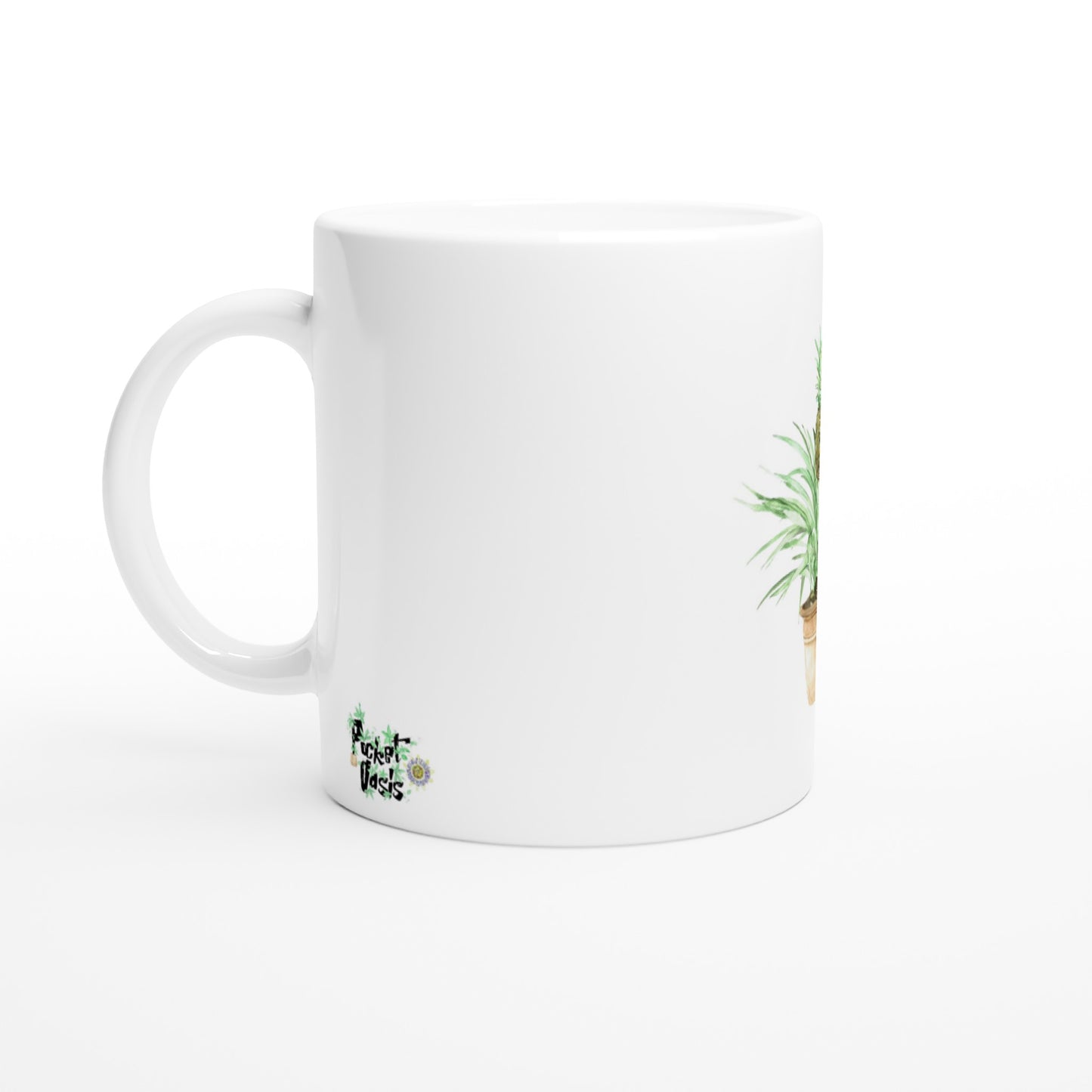 White 11oz Ceramic Mug Pineapple